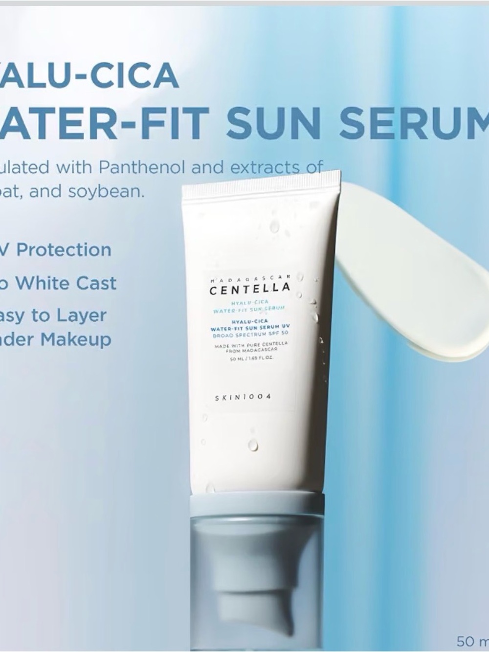 Madagascar Centella Hyalu-Cica Water-Fit Sun Serum SPF50+ PA++++ - EXP 3/28